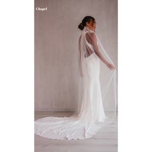 The Hannah Veil, Single Layer Plain Tulle by Jay Kay Bridal